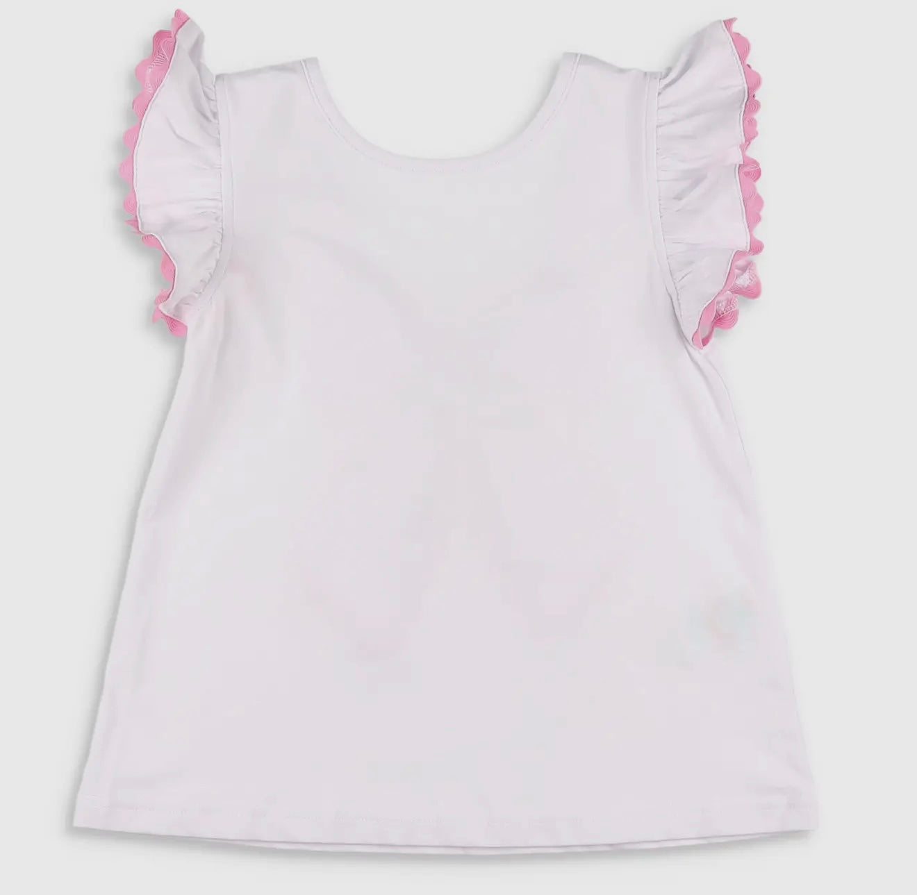 White Bow Back Top