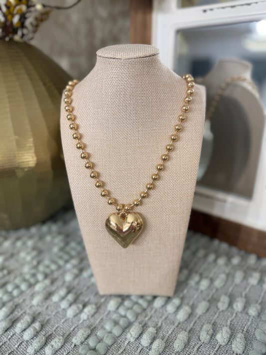 Long Heart Necklace