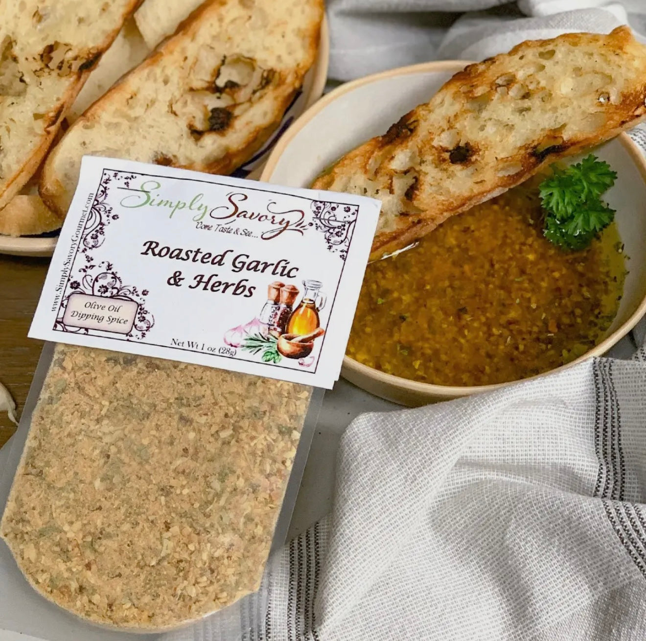 Roasted Garlic & Herbs Dip Mix