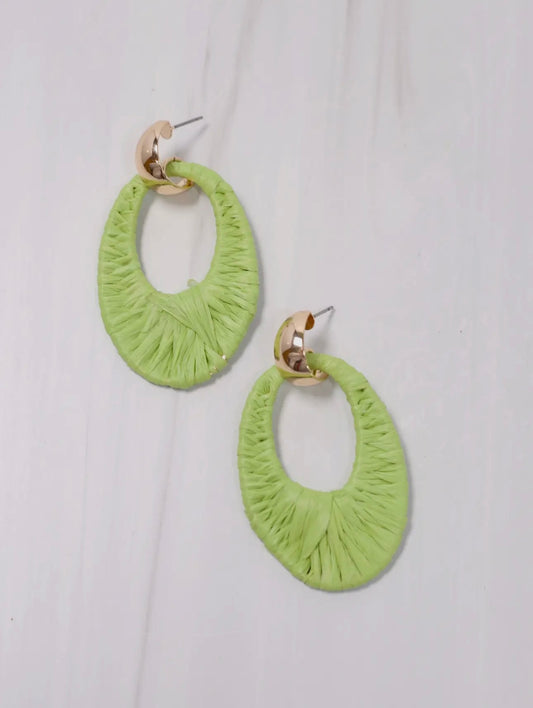 Sherb Drop Earring Lime Green