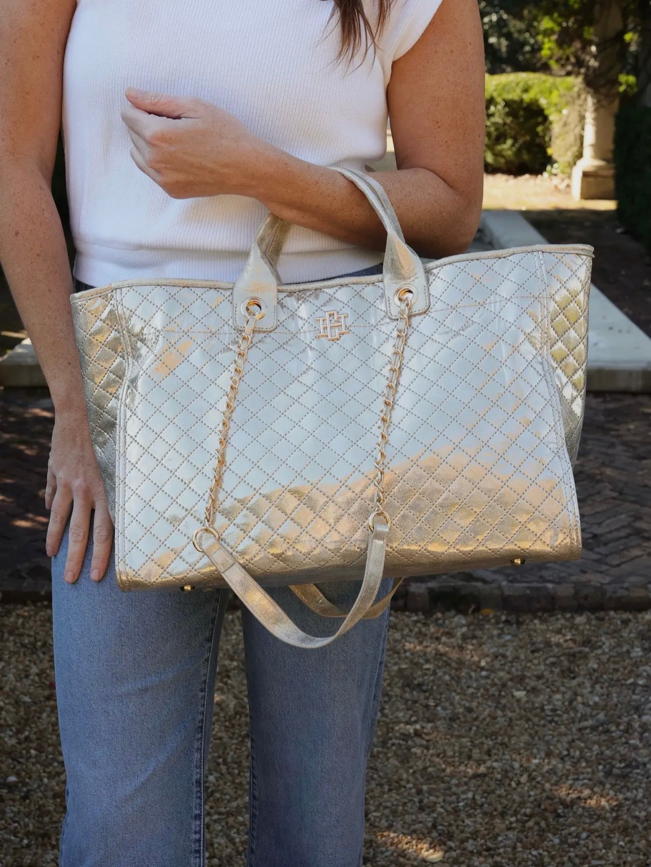 Melissa Tote in Champagne