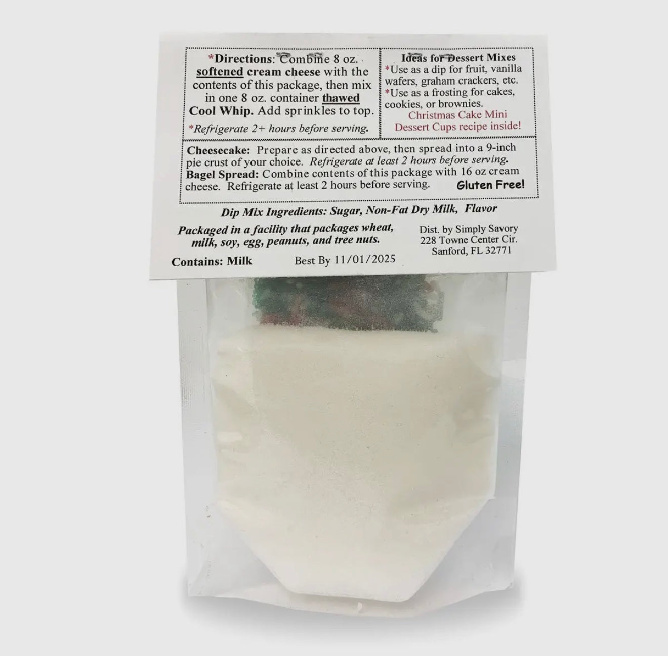 Christmas Cake Dessert Mix