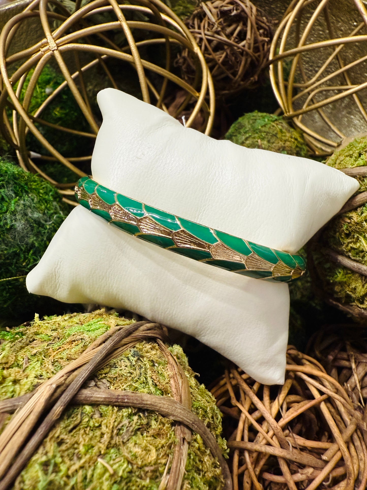 Stunned By You Bangle-Green