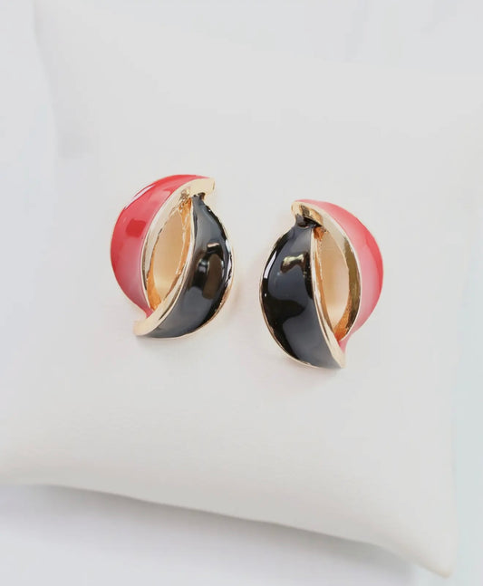 Red + Black Game Day Earrings