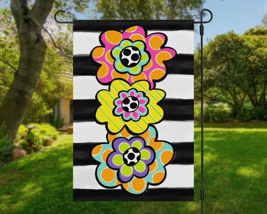 Flower Stack Garden Flag