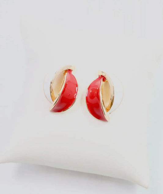 Red + White Game Day Earrings