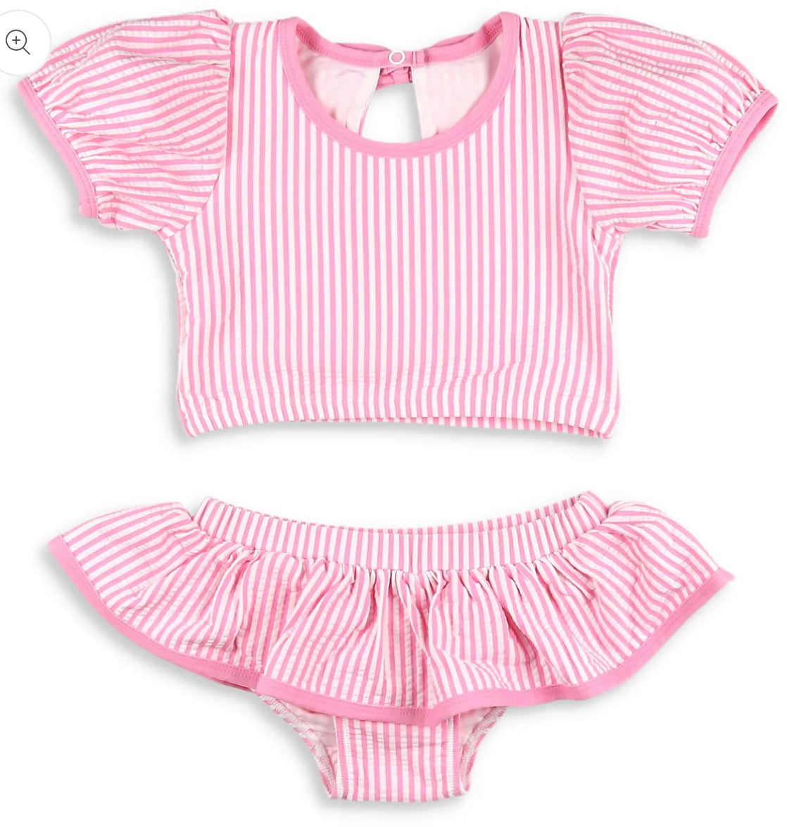 Pink Seersucker Splash Bikini