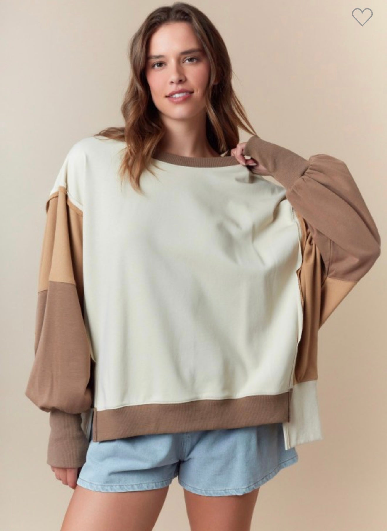 Sweet Mocha Oversized Sweatshirt