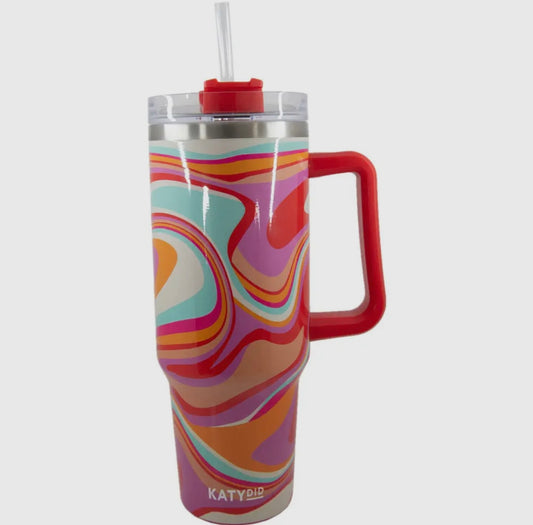 Groovy Swirls 40oz Tumbler