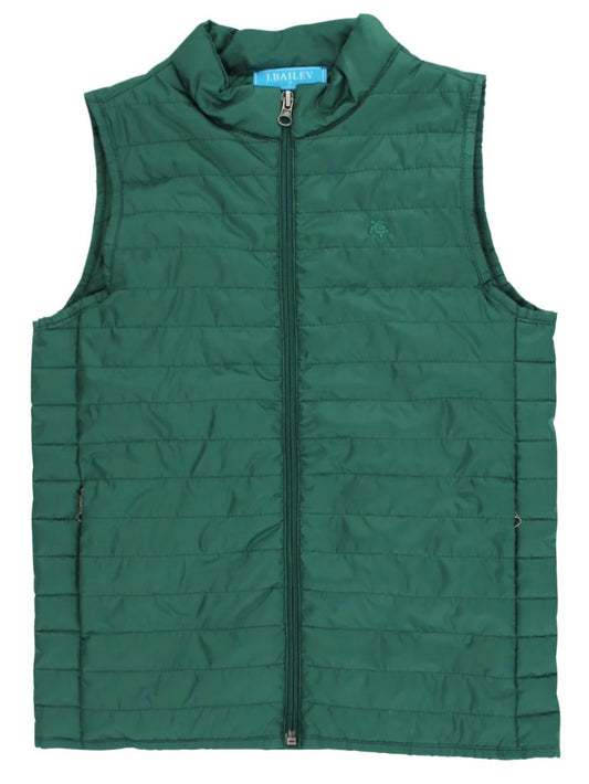 Bailey Boys Quilted Vest-Forest