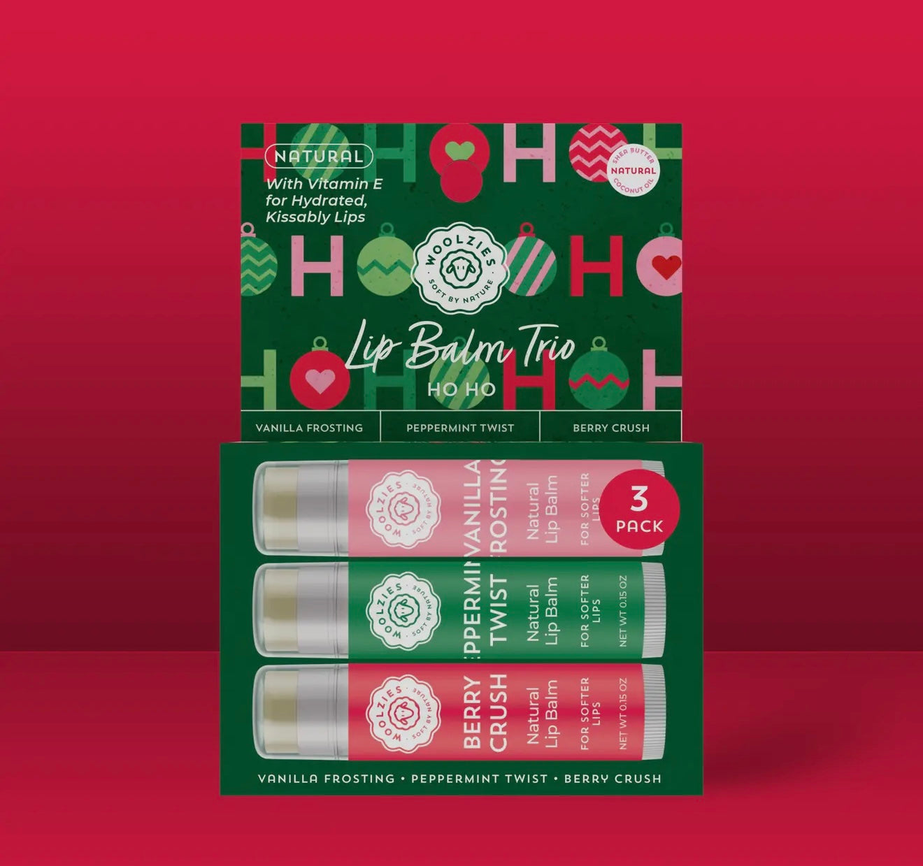 Natural Shea Butter Lip Balm Trio