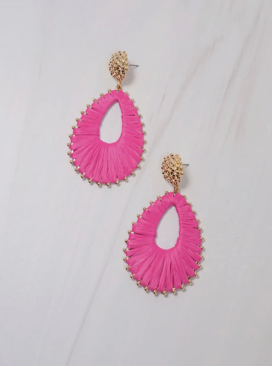 Kenora Drop Earring Hot Pink