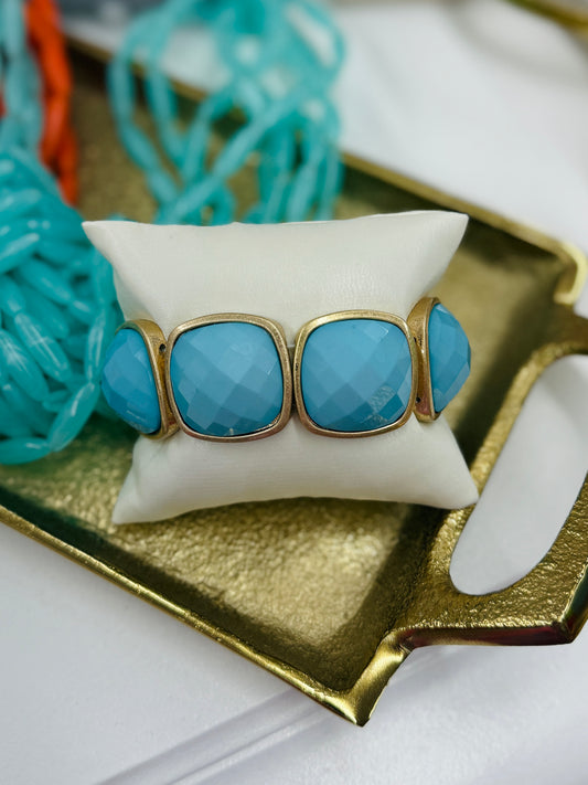 Be Jeweled Bracelet-Bold Blue
