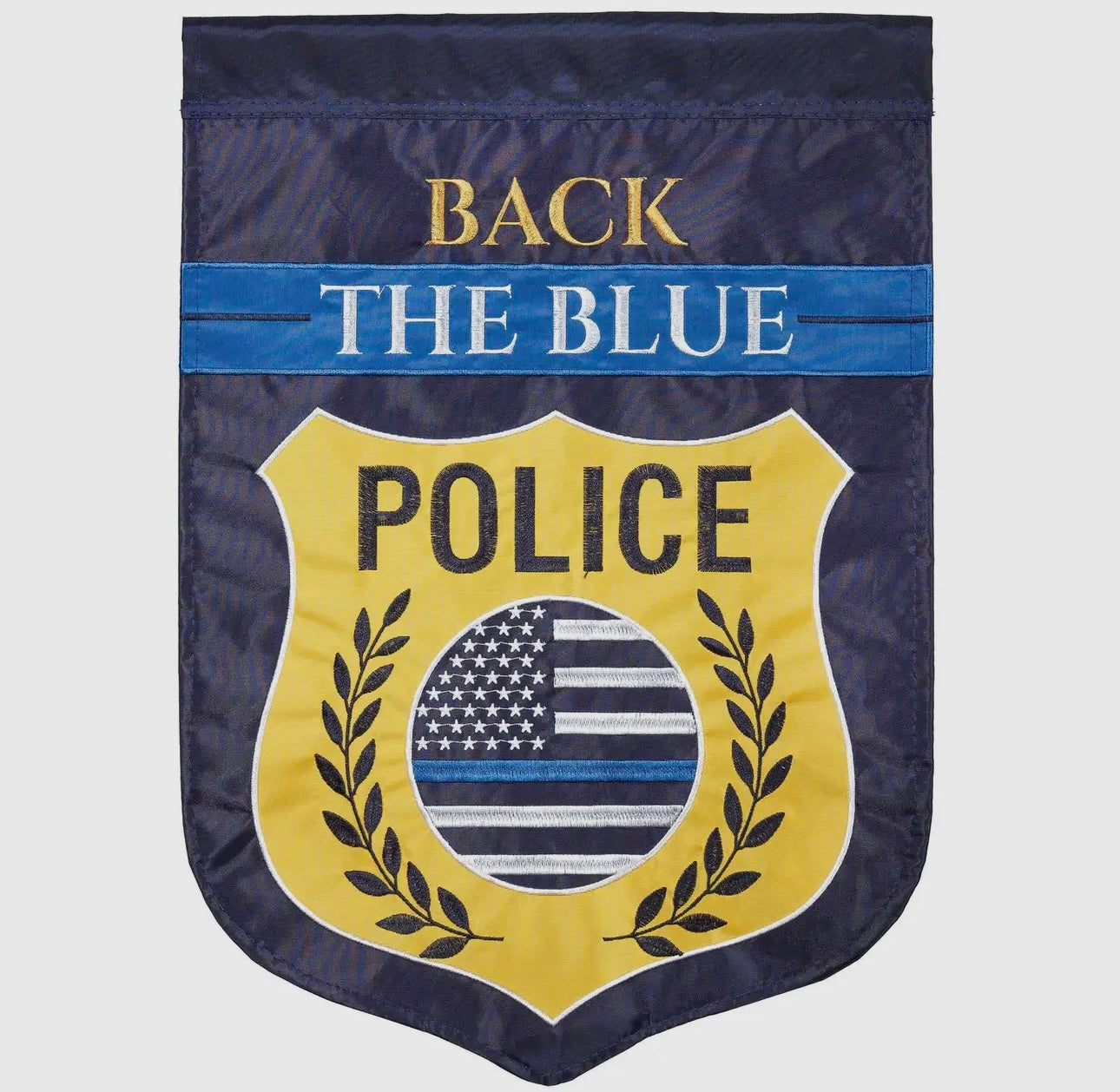 Back The Blue Garden Flag