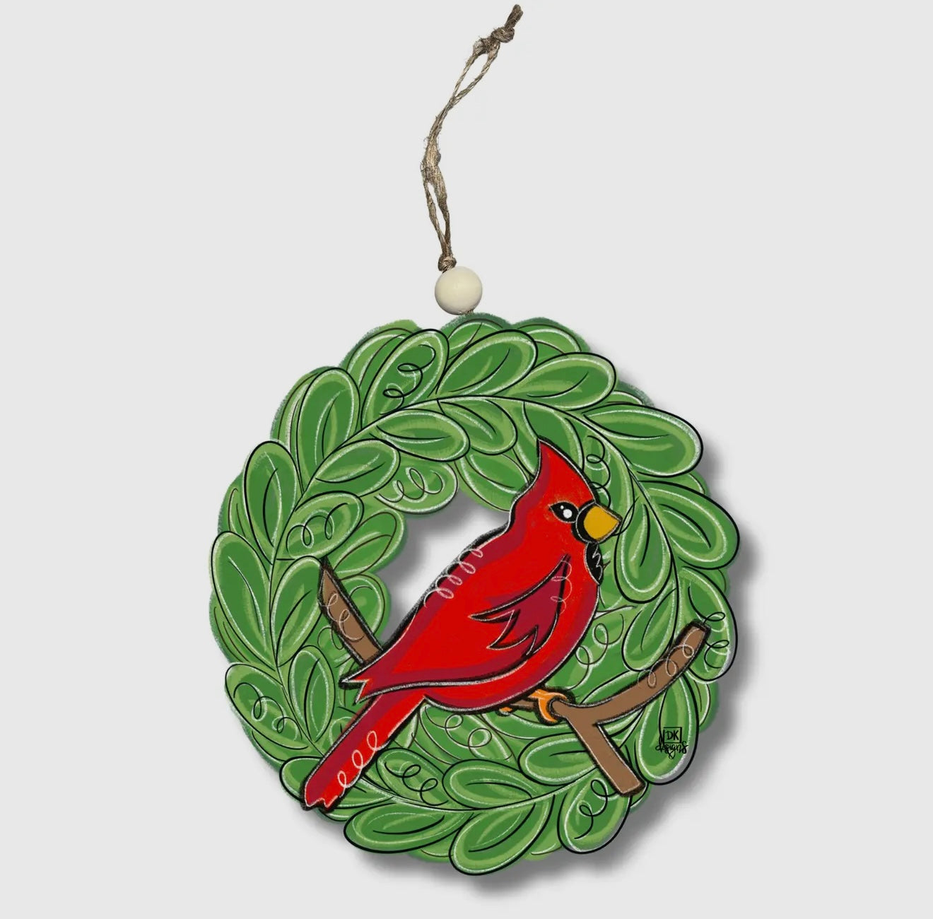 Cardinal Wreath Ornament