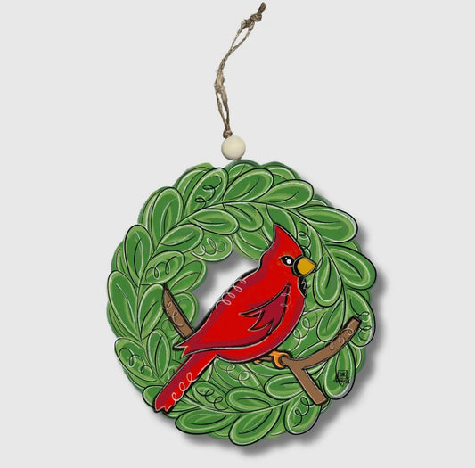 Cardinal Wreath Ornament