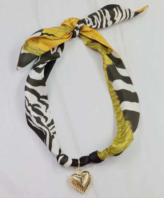 The Zebra Scarf Necklace