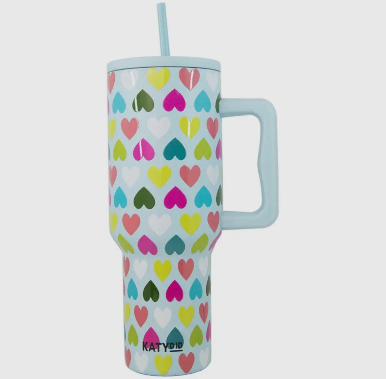 Multicolored Hearts 38oz Tumbler