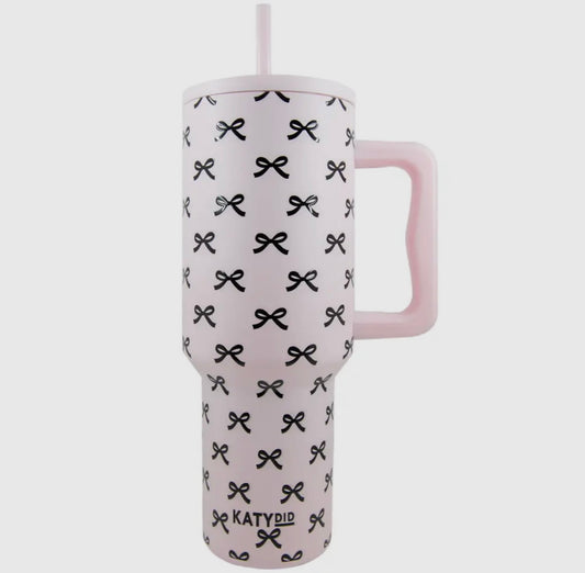 Black Mini Bows 38oz Tumbler