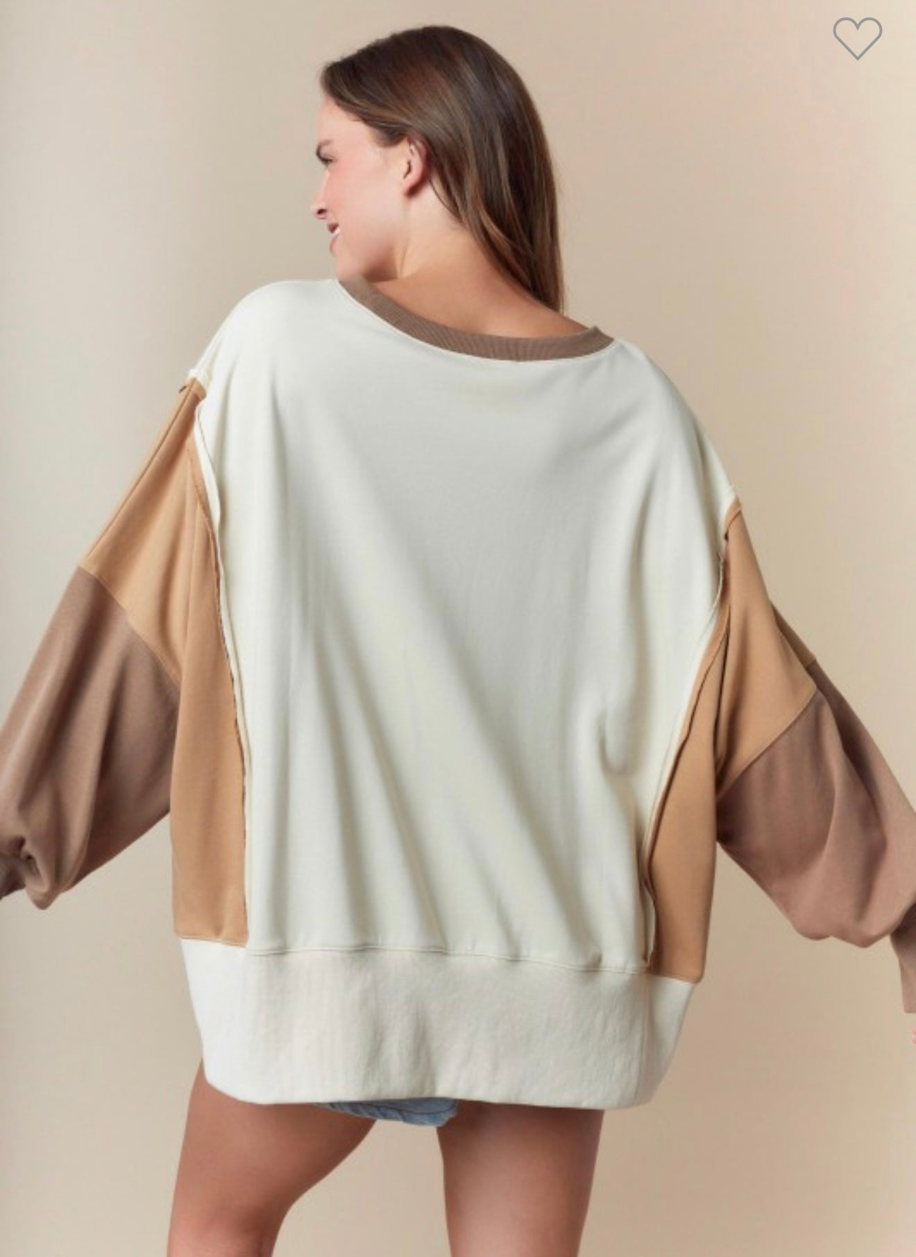 Sweet Mocha Oversized Sweatshirt