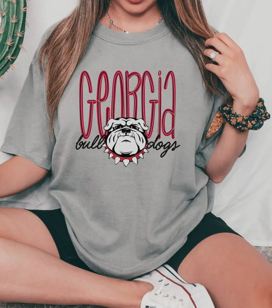 Georgia Bulldogs Tee in Grey