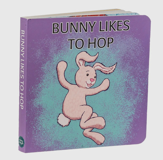 Bunny Likes To Hop Board Book