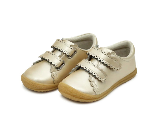 L’AMOUR Marisa Scalloped Sneaker-Champagne