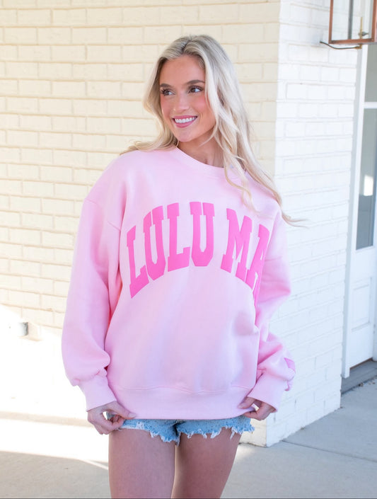 Lulu Mac Light Pink Sweatshirt