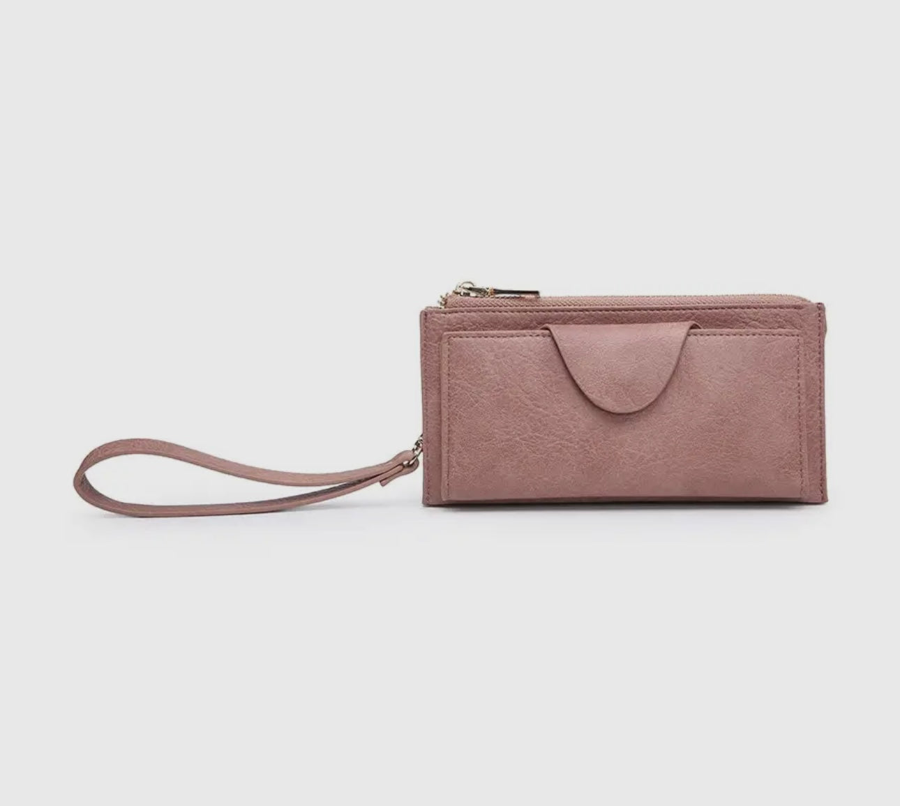 Wallet in Dark Rose