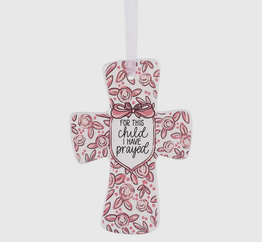 Pink For This Child Prayed Cross