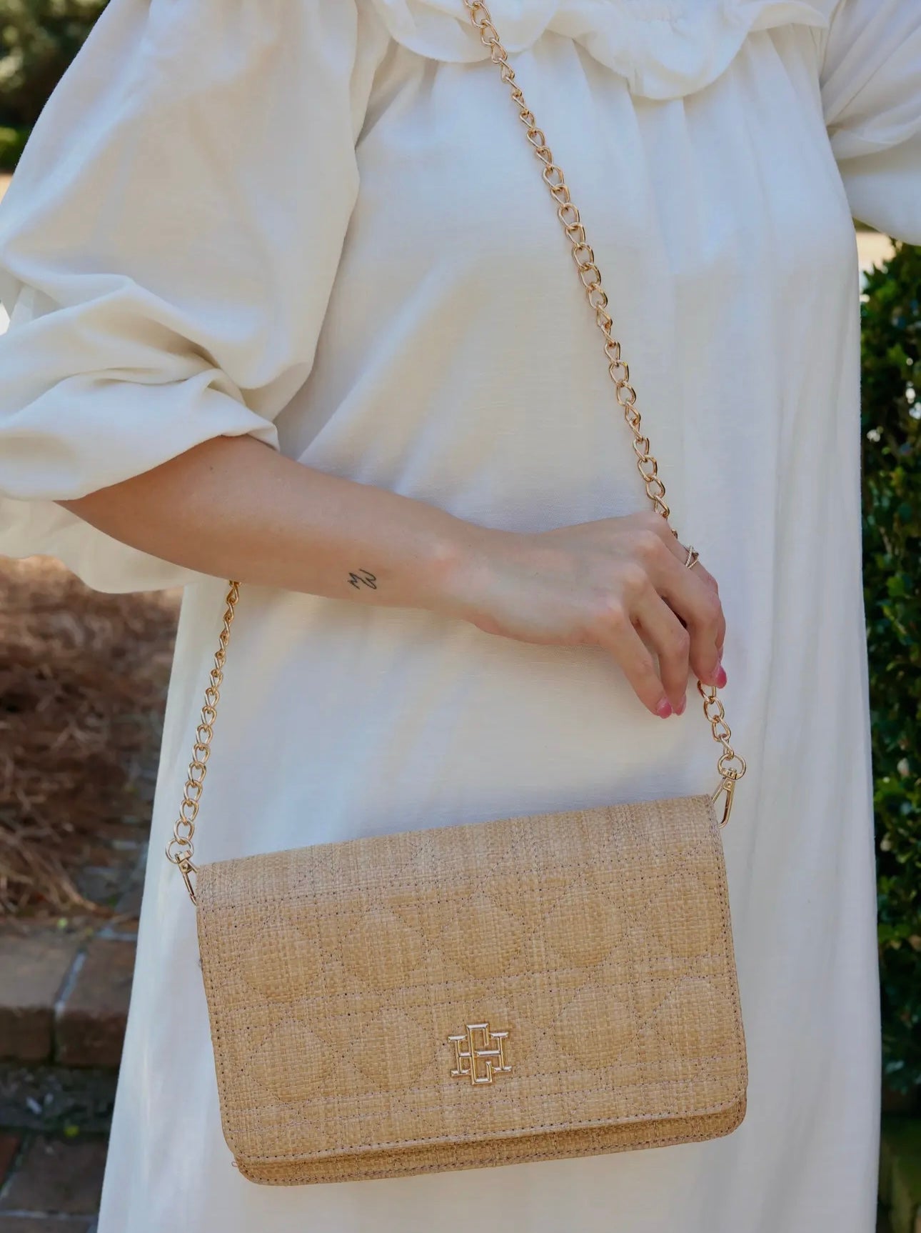 Bryn Natural Clutch/Crossbody