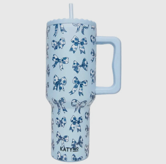 Chinoiserie Bows 38oz Tumbler