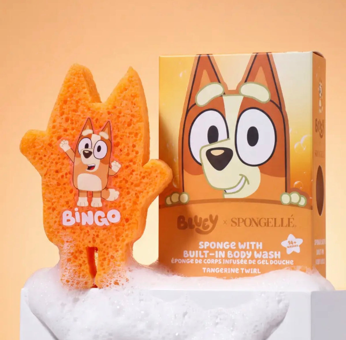 Bingo Spongelle Tangerine Twirl Body Buffer