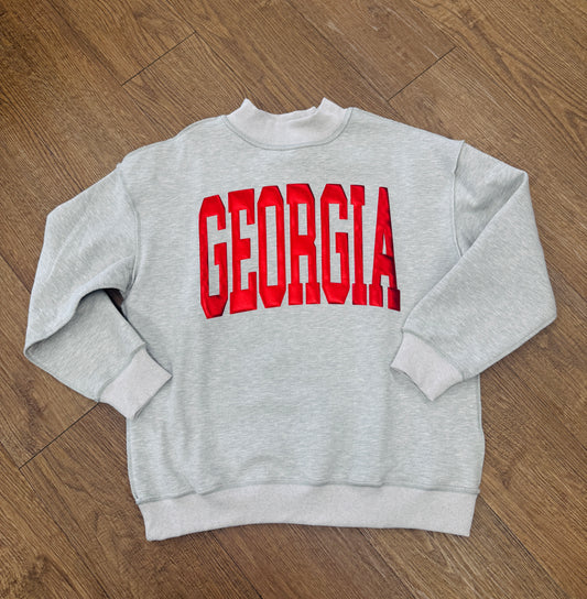 The Georgia Bulldogs Mockneck Sweatshirt