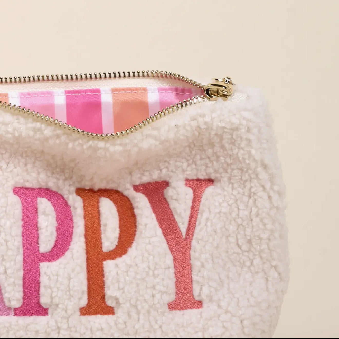 Teddy Pouch-Happy
