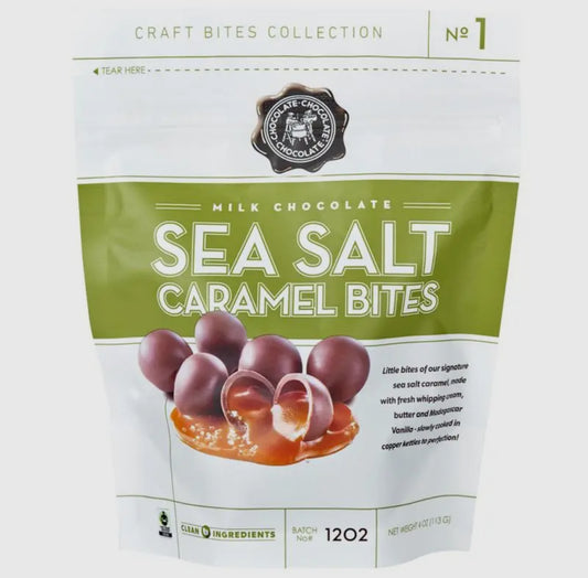 Milk Chocolate Sea Salt Caramel Bites