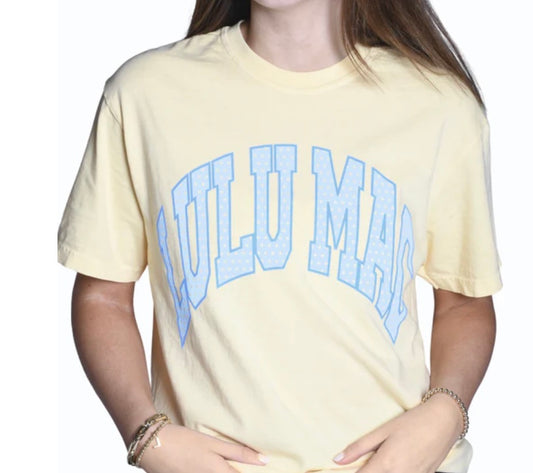 Lulu Mac Yellow Polka Dot T Shirt