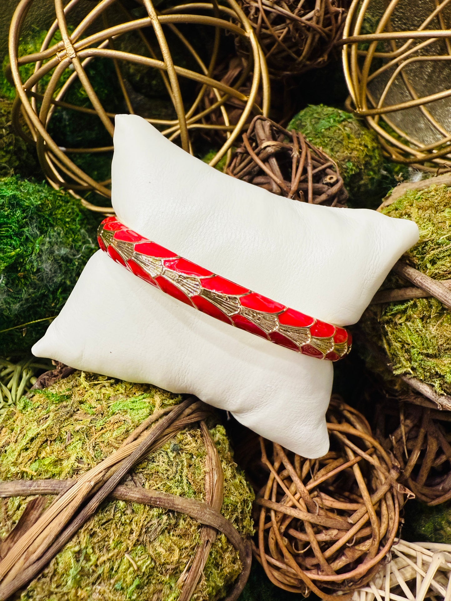 Stunned By You Bangle-Red