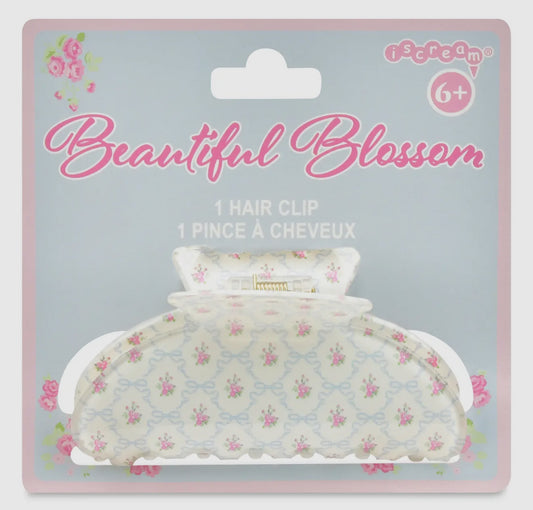 Beautiful Blossoms White Claw Clip