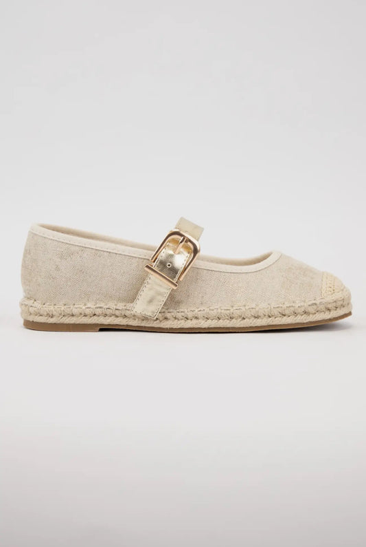 The Caroline Canvas Espadrille Flat