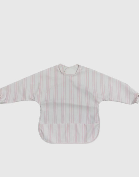 Signature Catch All Bib - Light Pink Stripe 6m-2t