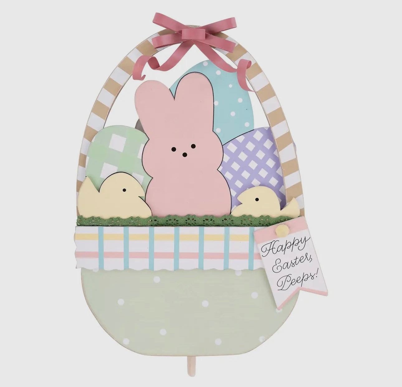 Easter Basket with Peeps Glory Haus Topper