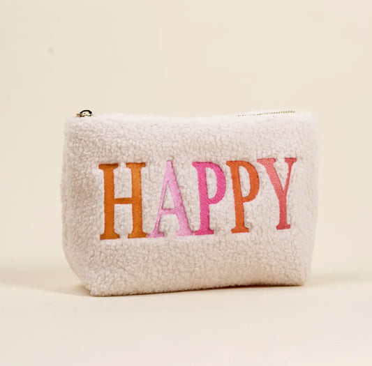 Teddy Pouch-Happy