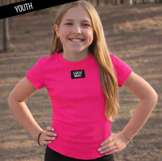 Youth Lulu Mac Baby Doll Top in Hot Pink