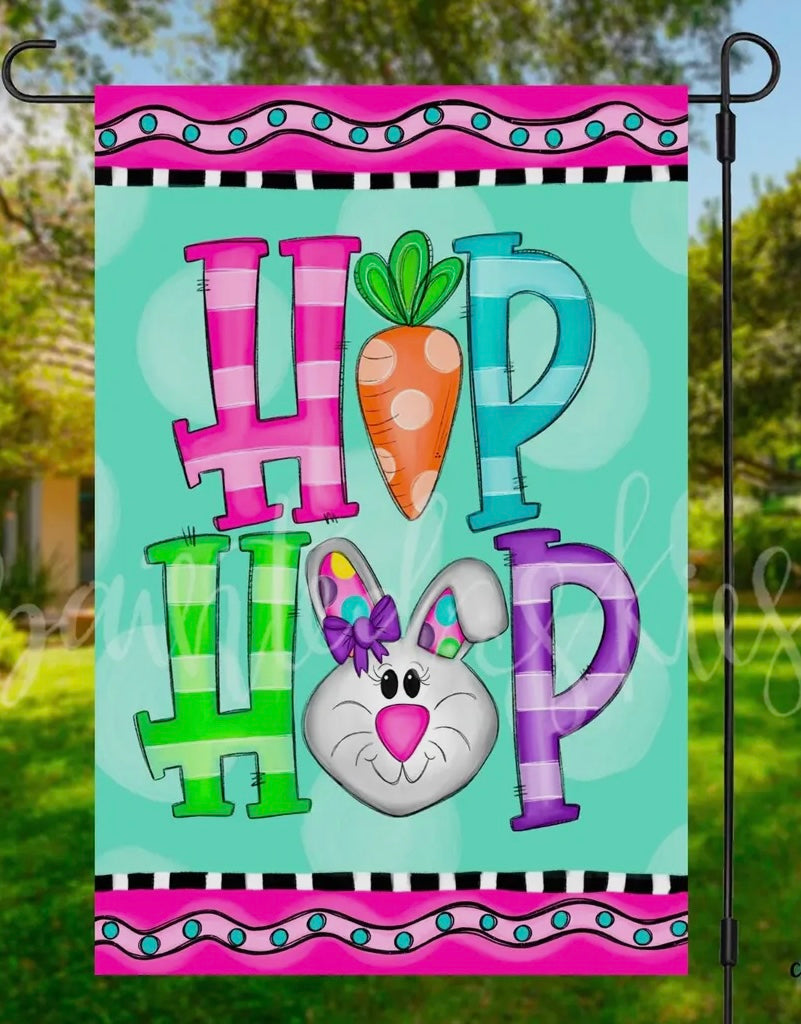 Hip Hop Easter Garden Flag