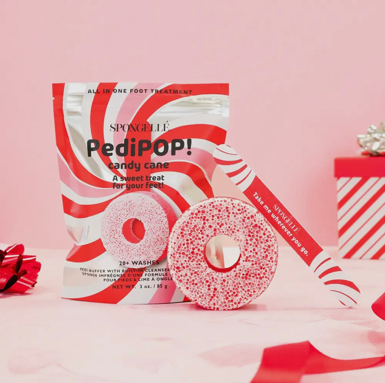 Candy Cane Pedipop Pedi Buffer & Nail File