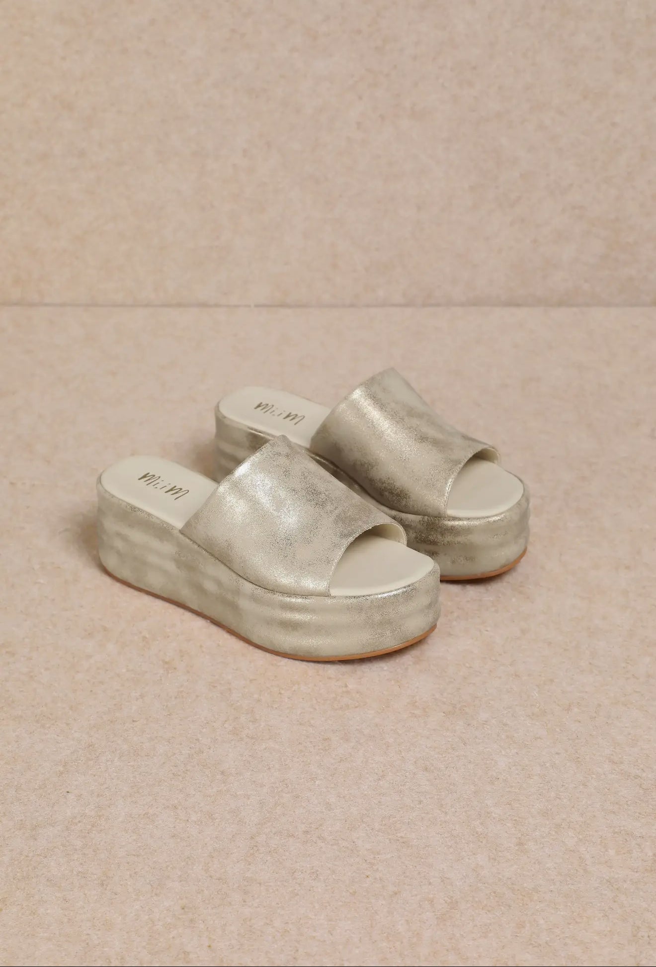 The Harley Platform Sandal-Gold