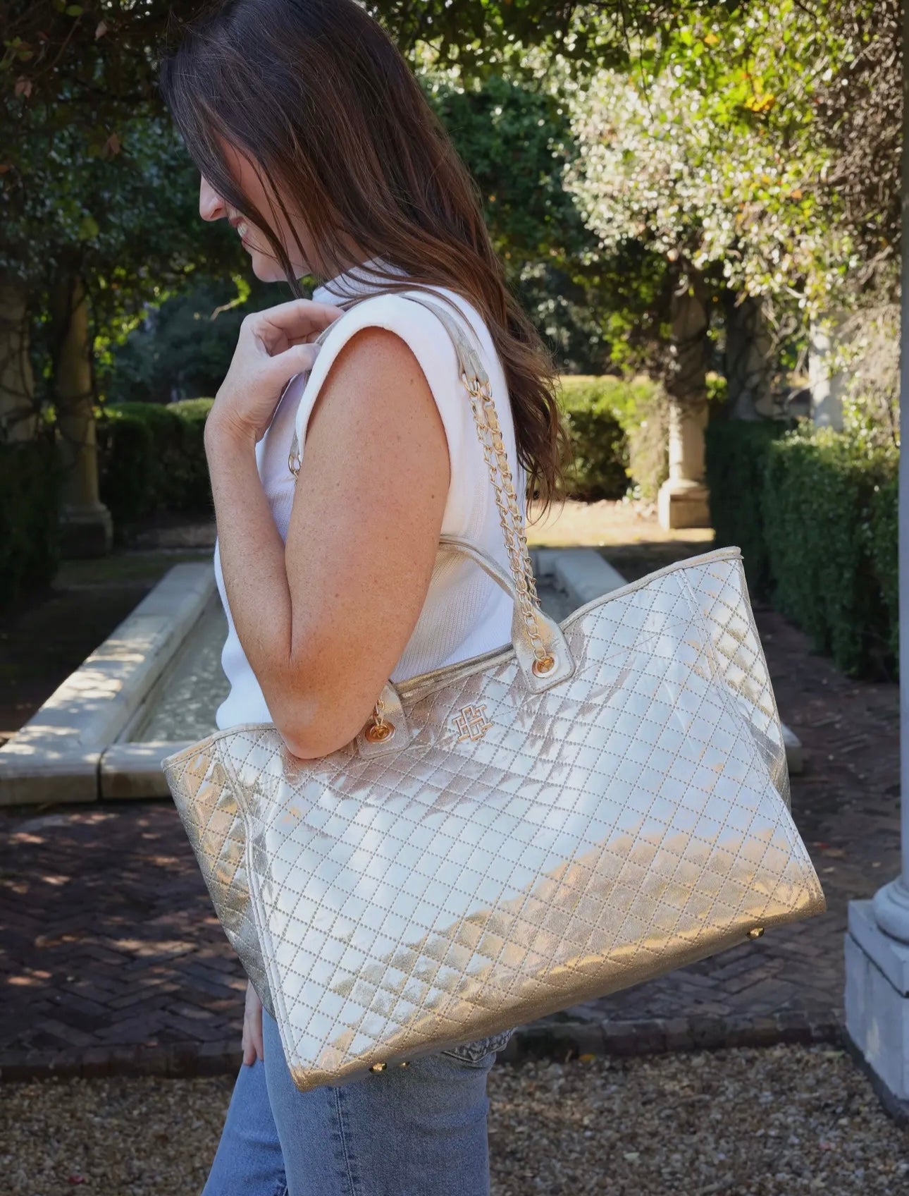 Melissa Tote in Champagne