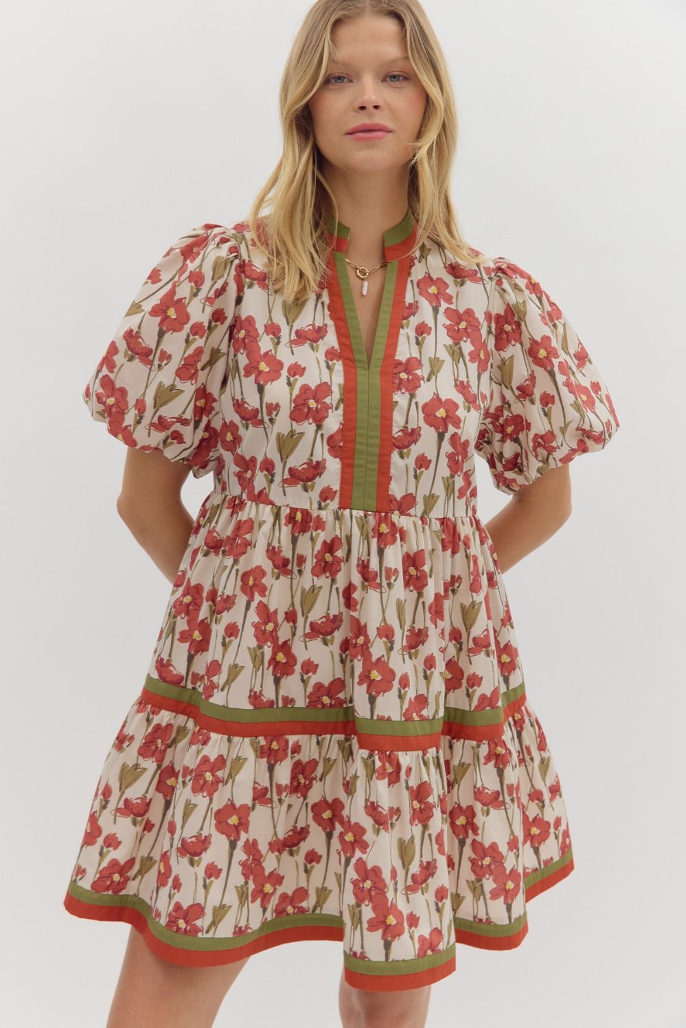 Feeling Fall Floral Dress