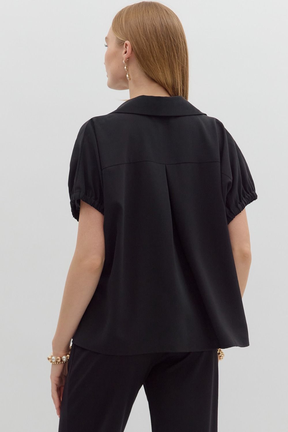Solid Black Top